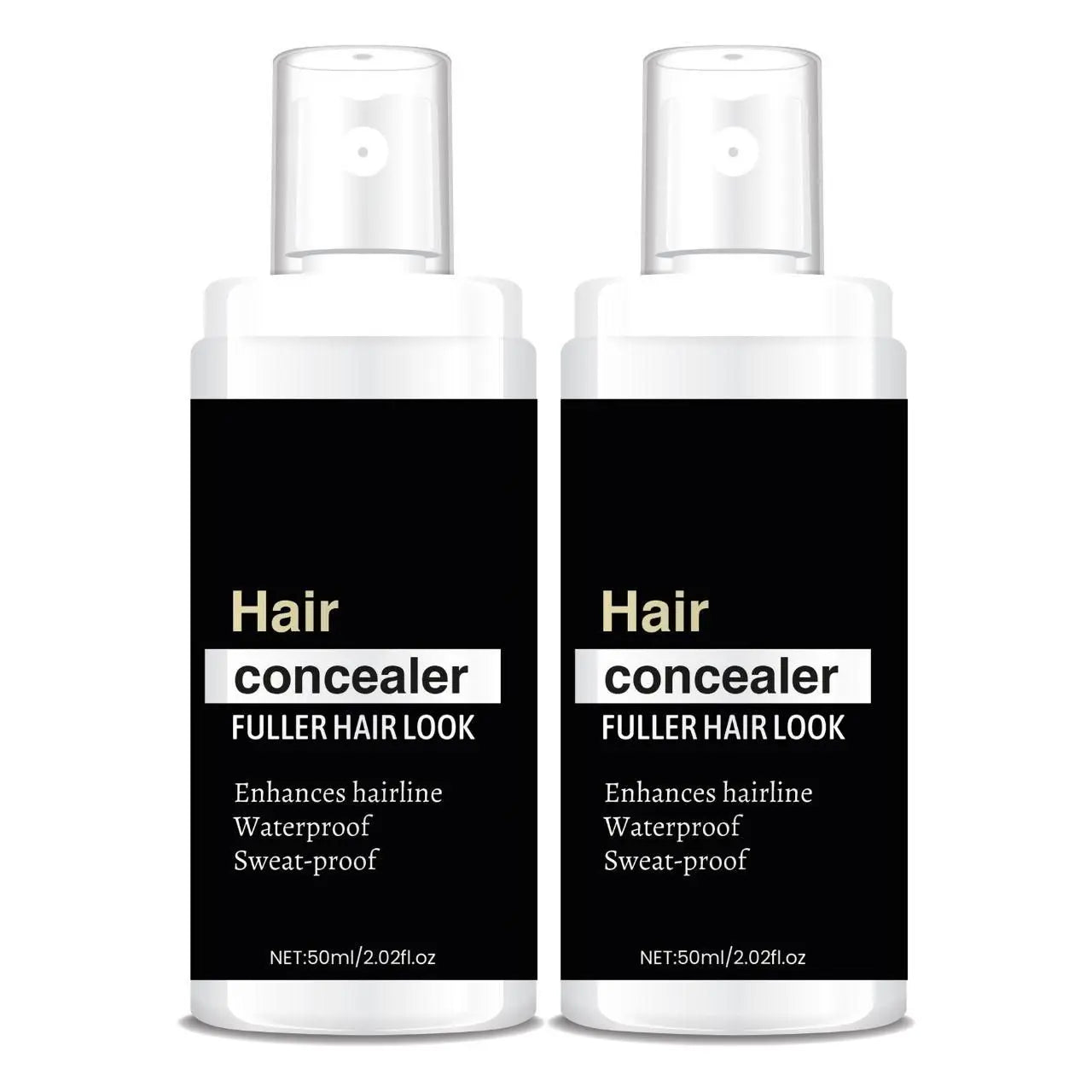 Hair Concealer | Waterproof & Sweat-Proof Powder for Fuller Hair Look (Pack of 2)